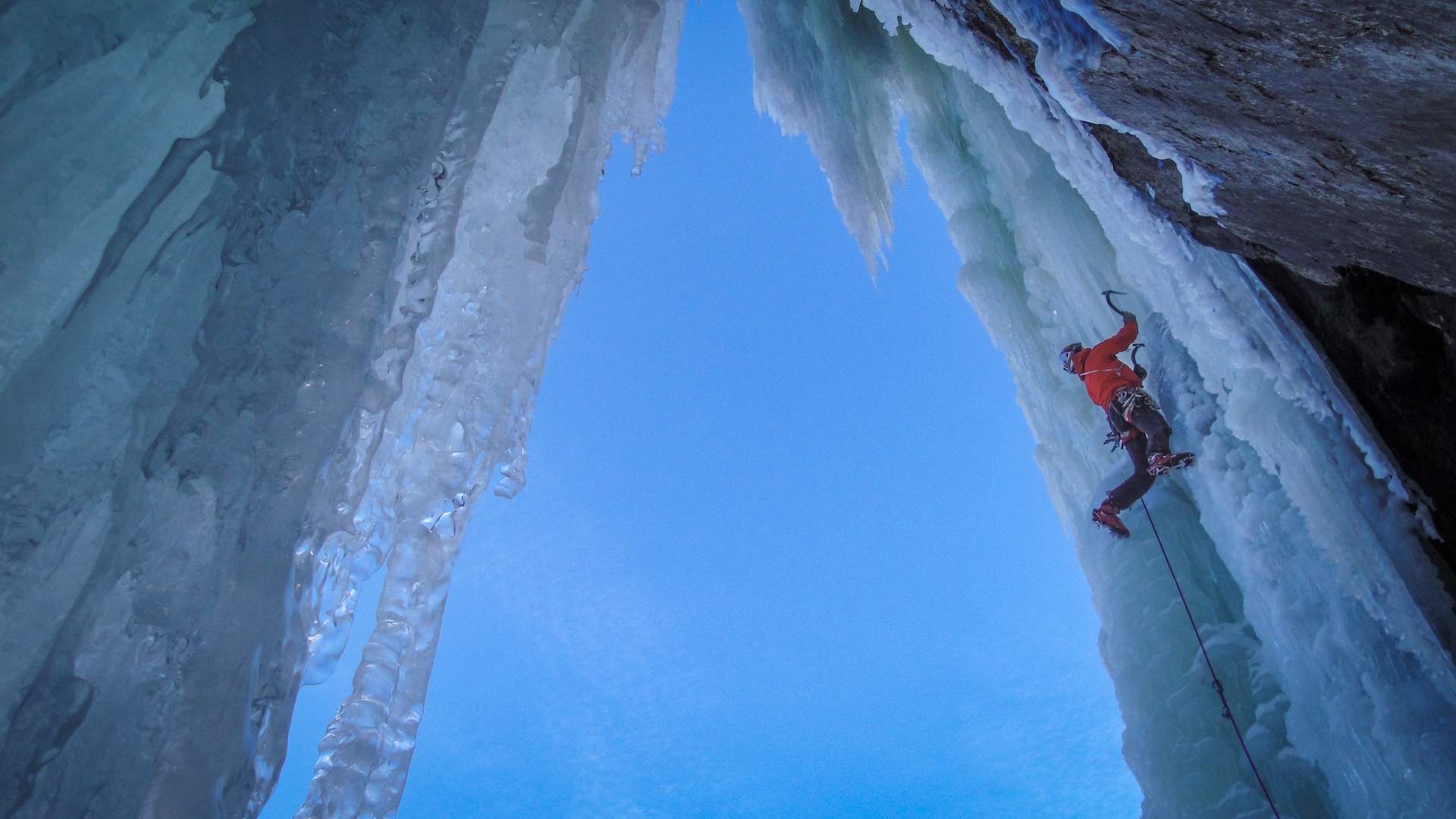 Ice climbing in Rjukan